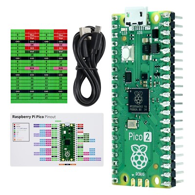 Freenove Raspberry Pi Pico 2 (W) Pre-Soldered Header Tutorial Example Projects