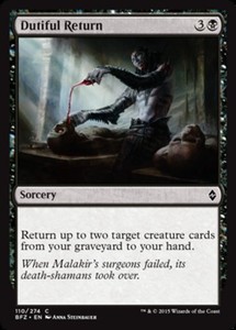 Dutiful Return x4 - Battle for Zendikar - NM-Mint, English - Battle for Zendikar