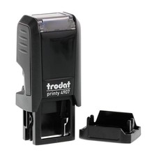 Trodat Printy 4907 -Self Inking Stamp - Customizable Stamp -1 line - Textplate D