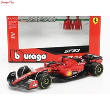 BBURAGO 36836L 1/43 FERRARI F1 NO.16 CHARLES LECLERC 2023 SEASON CAR CARD BOX