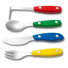 JERO Toddler Eating Utensils - Flatware Made In Portugal - Stainless Steel