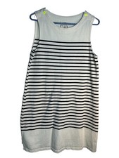 Anthropologie Alihop Striped Mini Dress M Nautical Boutique Quiet Luxury