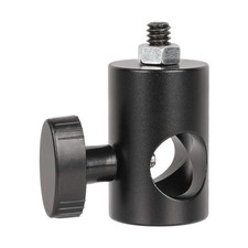 16mm Light Pole Stand Head Mount Fits 1/420 Thread Screw Adapter Accessory