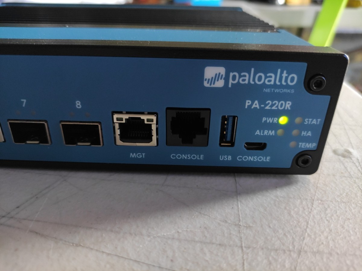 Palo Alto Networks PA-220R Rugged Firewall 8-Port Security