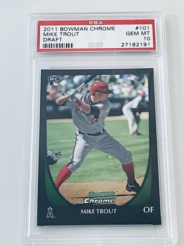 2011 Bowman Chrome Draft #101 Mike Trout RC PSA 10 Gem Mint
