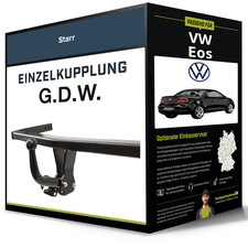 Starre Anhängerkupplung für VW Eos 03.2006-12.2010 Typ 1F7/1F8 G.D.W. NEU