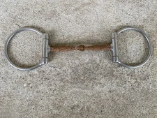 Used 5" Reinsman Van Hargis offset dee bit 270 SS w/tapered sweet iron mouth