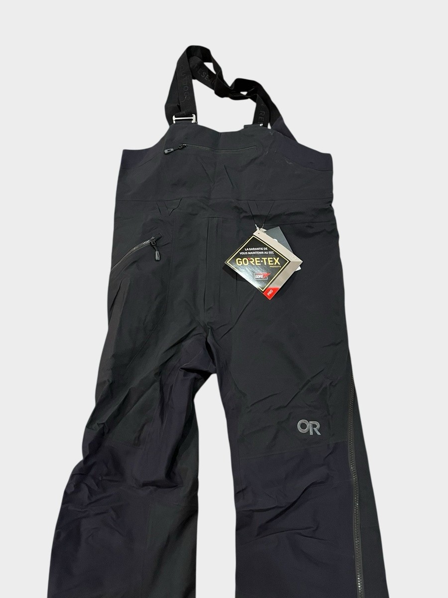 Black OR Outdoor Research Archangel Snow Ski Bibs Pants Gore-Tex