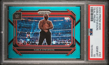 2023 Prizm WWE Gable Steveson Teal Prizm /49 #32 PSA 10