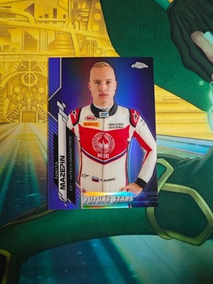 2020 Topps Chrome Formula 1 Purple Refractor 1st Edition Nikita Mazepin /399