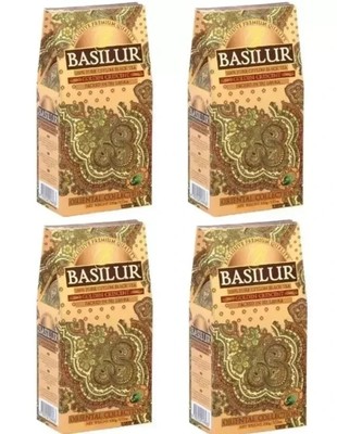 Basilur Tea Golden Crescent 100g x 4 Pack , Pure Ceylon