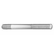 Te-Co 40551 Double-End Threaded Stud, 3/8"-16 Thread To 3/8"-16 Thread, 2 In,