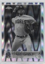 2022 Topps Chrome Sonic Black & White RayWave Refractor Joe Musgrove #11 1s2d