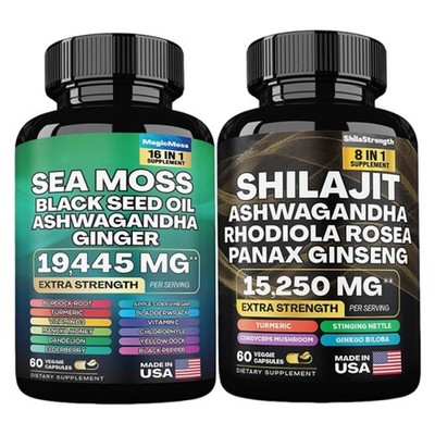 Dynamic Vitality Bundle - Sea Moss Multivitamin & Shilajit Power Combo US
