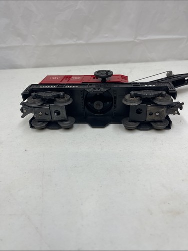 Vintage ORIGINAL LIONEL 6560-25 OPERATING WORK CRANE POSTWAR Bucyrus Erie Red - Picture 7 of 7