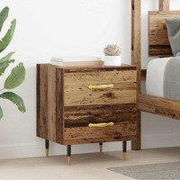 Nachttisch 2 Pcs Altholz 40 X 35 X 47,5 Cm Holzwerkstoff
