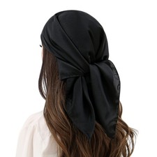 Womens Head Hair Scarf Like Satin Silk Scarf Sleeping Hair Wrapping Night 27.5"