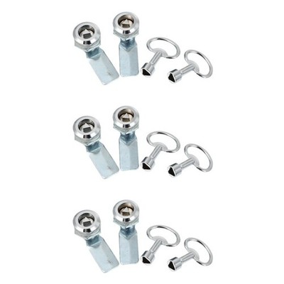 3 Pack Triangle Box Lock Distribution Cabinet Latch Door Toolbox