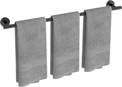 USHOWER 30 Inch Towel Bar SUS304 Stainless Steel Bathroom Rack, Matte Black US