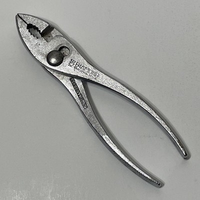 Diamond K36 Slip Joint Pliers Duluth USA Knurled Handle Diamalloy Tools VTG