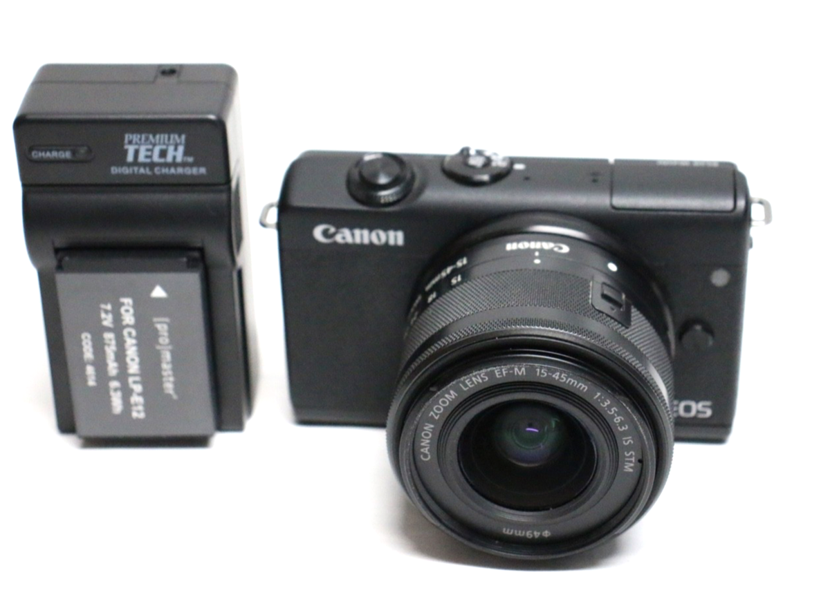 Canon EOS M200 Mirrorless Camera 15-45mm IS STM Lens w/ 128 gb SD