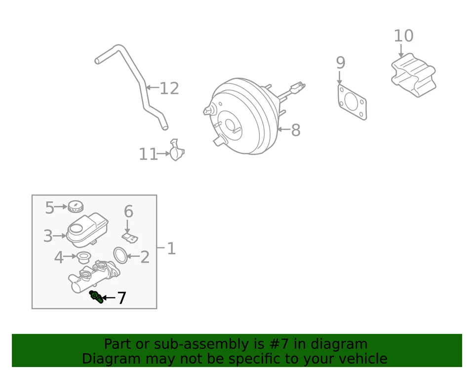 Genuine Nissan Pressure Sensor 47240-3X00A - Image 4 of 4