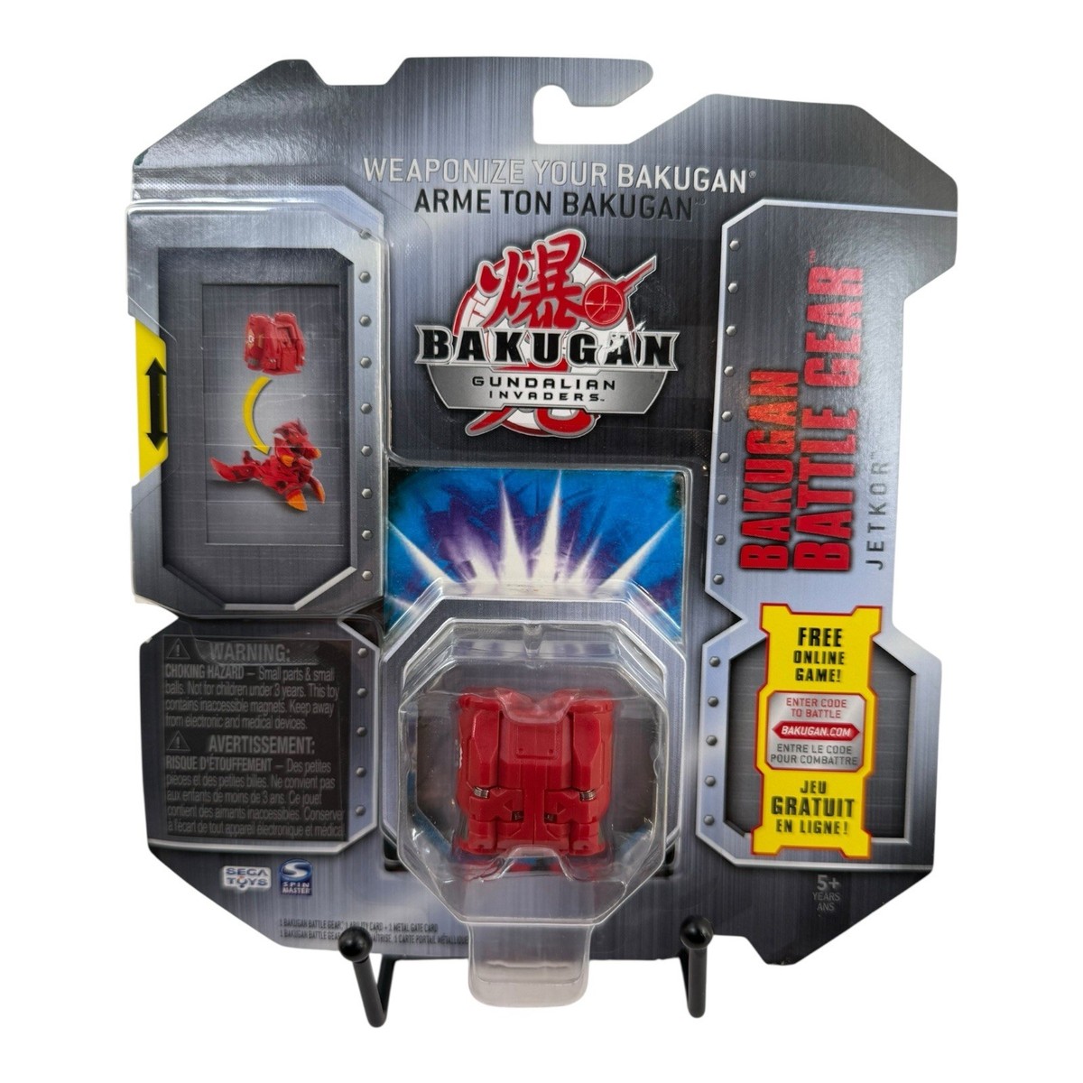New Bakugan Gundalian Invaders Battle Gear Jetkor Red 2010 Sega