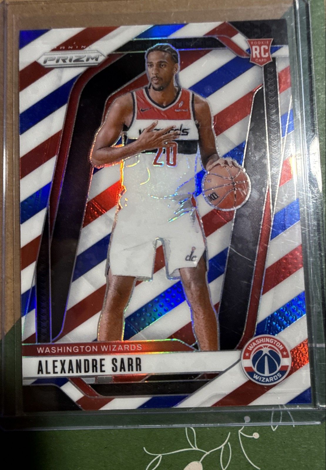 2024-25 Panini Prizm - Alexandre Sarr #264 Red White & Blue Prizm (RC)
