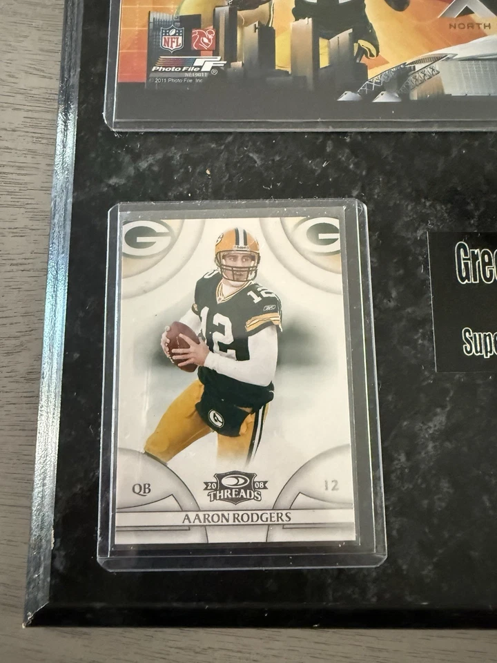 Placa Retro Green Bay Packers Super Bowl 45 Champions Foto 3 de 4