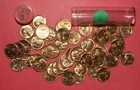1955 S Lincoln Wheat Cent roll - BU