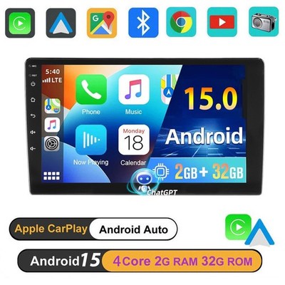 9'' AI Chat-GPT Auto radio 2 DIN Android 15 Wireless Carplay GPS Navi RDS WiFi BT