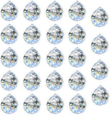 24 Pack 20Mm Crystal Ball Prism Suncatcher Beads for Windows