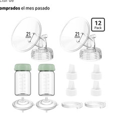 Spectra S1/S2 Breast Pump Parts Set 21mm Flanges Bottles Valves Tubing