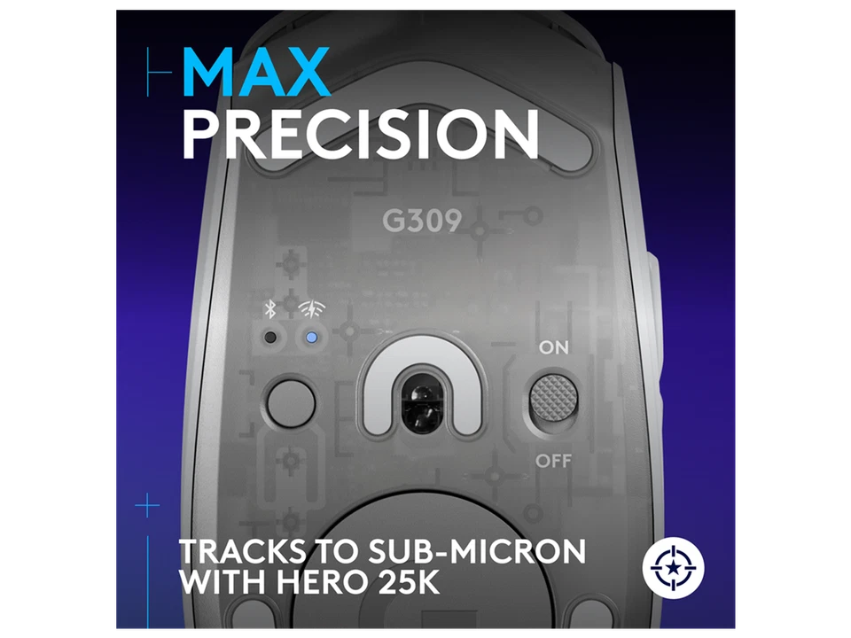 Logitech G309 LIGHTSPEED Wireless Gaming Mouse, Lightweight, LIGHTFORCE Hybrid - Image 4 of 4