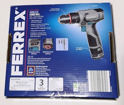 Drill Bit Aldi Ferrex Drill Review Cordless Drill Aldi Drill Bit