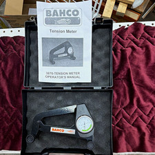 Bahco 3870 Tension Meter Model 3870 MPN 3870 with Case & Operator's Manual