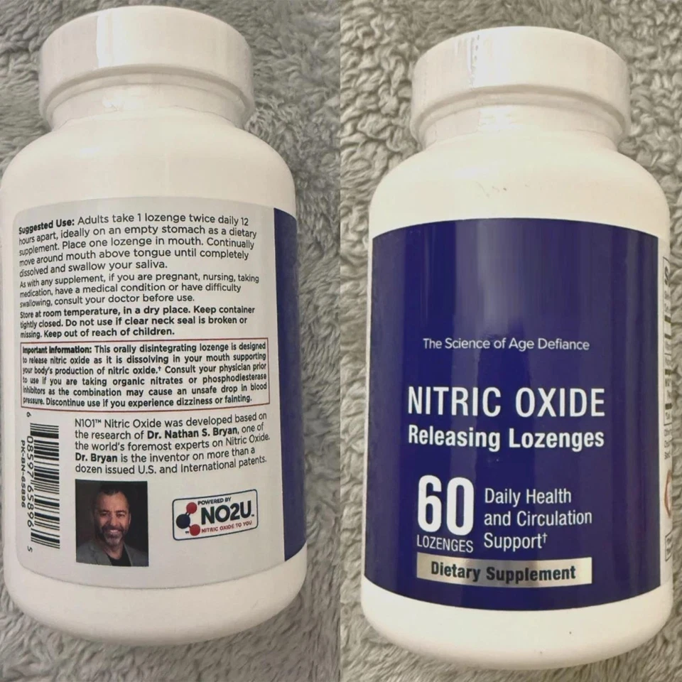 Cápsulas de óxido nítrico N1O1 60 comprimidos de salud para la salud del corazón, la circulación Foto 4 de 4