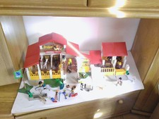Playmobil 4190 Reiterhof + Erweiterung Pferde Figuren xxl Zubehör