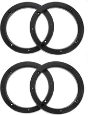 Wakauto 4PCS 6.5 inch Speaker Spacers,Car Door 17.5X17.5cm, Black 6.5inches 