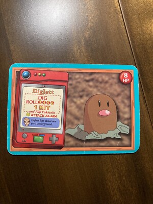 Vtg 1999 Pokemon Jr. Adventure Card Game Wizards of the Coast WOTC Diglett HTF