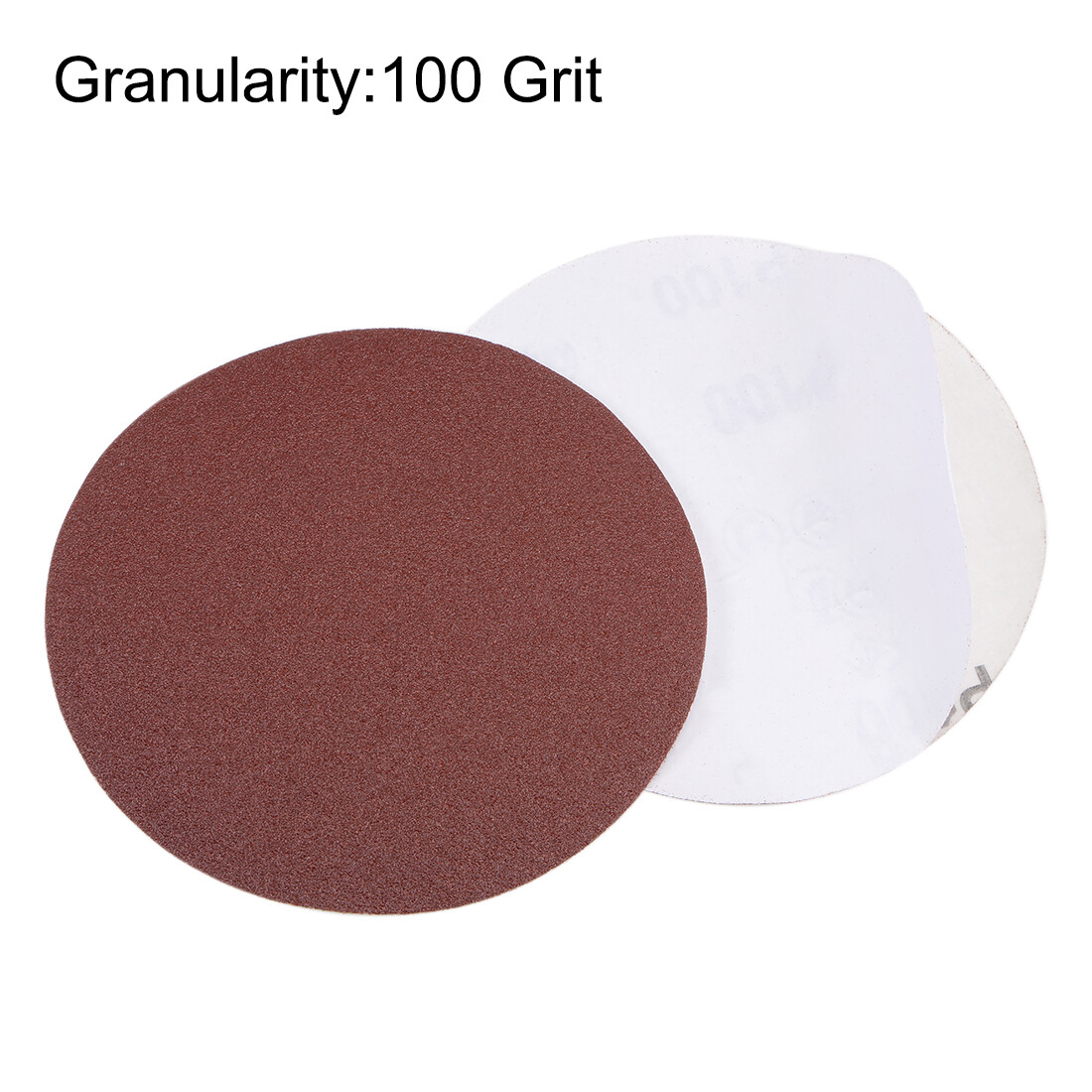 5Inch PSA Sanding Disc Aluminum Oxide Adhesive Back Sandpaper 100 Grit