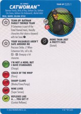 HeroClix - Catwoman - 029.1 - Team Up Cards Batman Team-Up - Mini With Card 