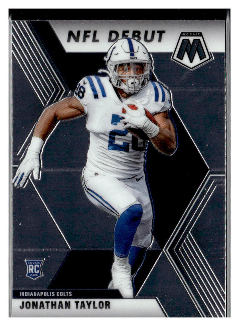 2020 Panini Mosaic #276 Jonathan Taylor NFL Debut RC Colts