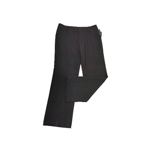 NEW AB Studio Milan Dress Pants Black Contemporary Straight Slight Flare Size 14 - Picture 2 of 8