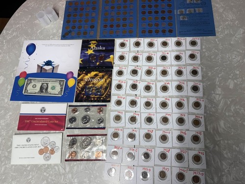 "Estate of THE HORNDOG 🐶" Estate Lot Coins Currency Wheat Nickel Proof Rare