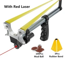 High Power Laser Stainless Steel Slingshot - Precision Rod for Outdoor Hunting