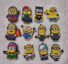 MINIONS - 12pc Shoe Charms decoration fits with crocs - FREE SHIPPING