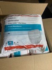 60 Adult Disposable HEAVY ABSORBENCY Pull On Up Underwear Diaper 2XL XXL White