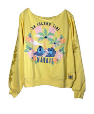 Disney Lilo  Stitch XL Womens Graphic French Terry Pullover Sweatshirt