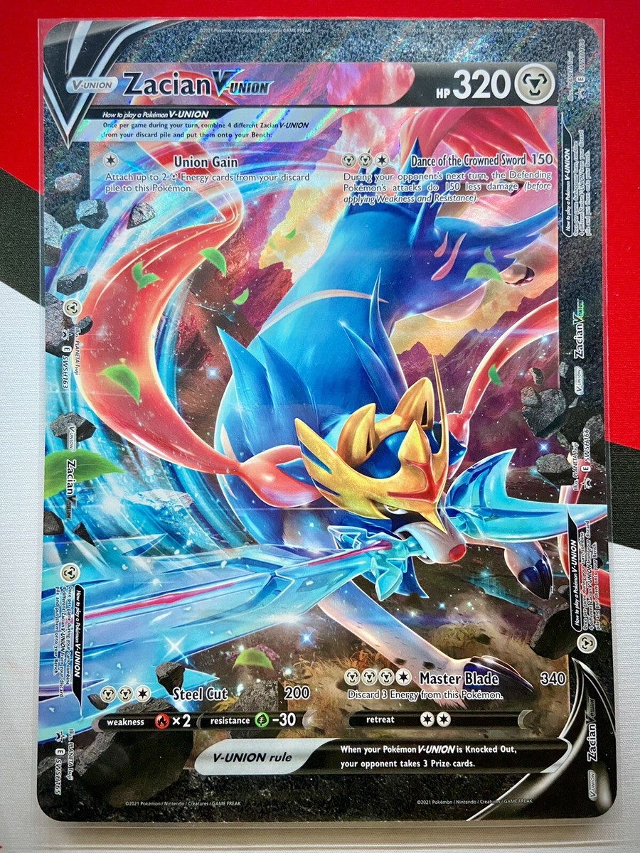 JUMBO Zacian V Union Oversized Card SWSH165 Black Star Promo